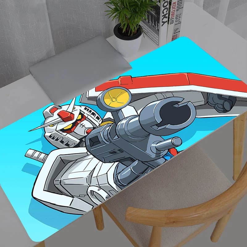 Tappetino Mouse XXL in Gomma 90x40cm, Grande Mousepad per Gamer, Mobile Suit Gundam, Tappetino per Tastiera e Computer Portatile