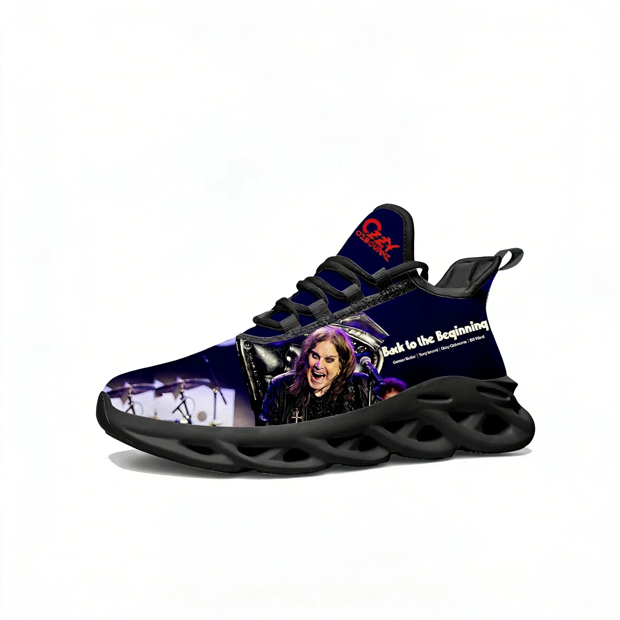 Ozzy Osbourne 1948-2025 Sneakers Sportive Unisex Scarpe da Corsa Personalizzate con Lacci Nere