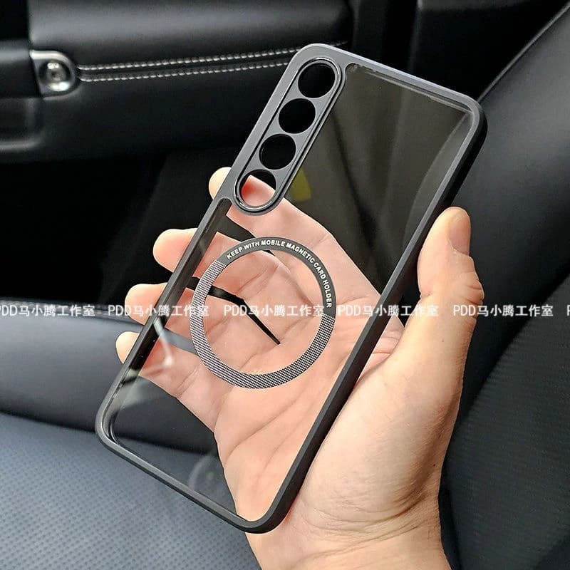 Custodia Magnetica Trasparente per Meizu 20 21 Pro Compatibile con MagSafe, Cover Protettiva Antiurto per Meizu 21 20 20Pro
