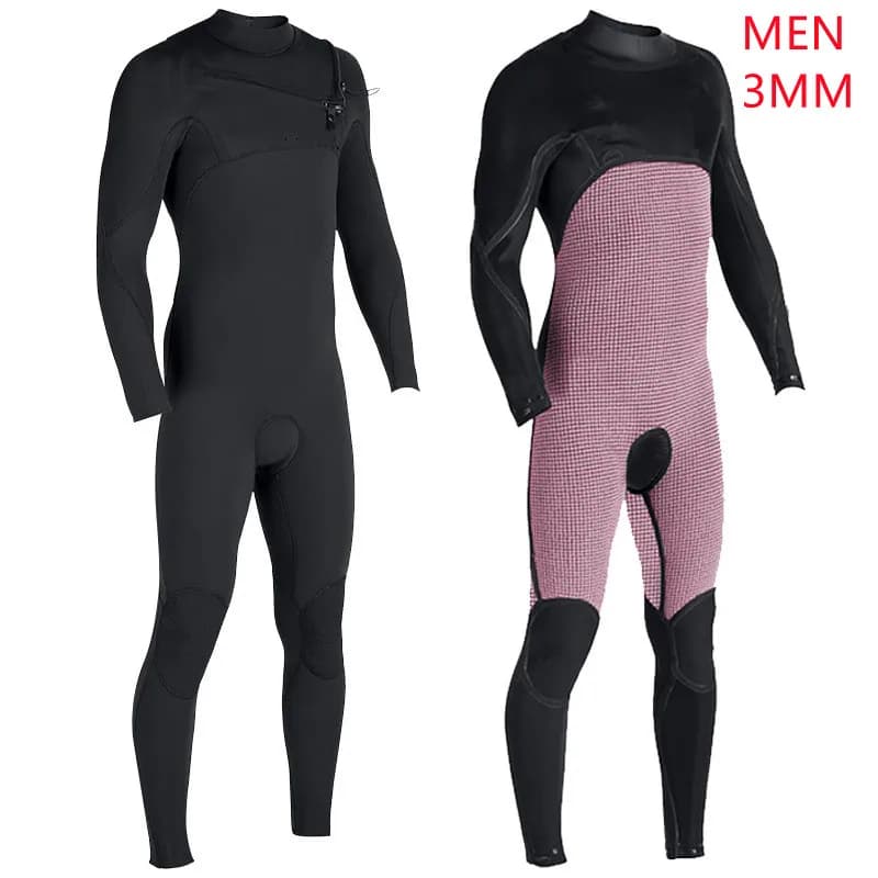 3MM Integrated Underwater Mute for Men and Women, Long Sleeves, Thermal, for Underwater Fishing, Kayaking, Snorkeling, Swimming, Surfing and Diving