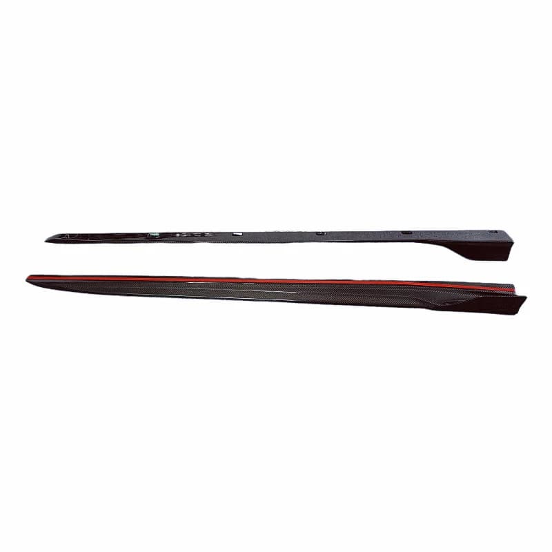 Minigonne laterali in vera fibra di carbonio stile AE per BMW F98 X4M F97 X3M 19-23, kit carrozzeria, splitter anteriore, diffusore posteriore, alette aerodinamiche per paraurti anteriore