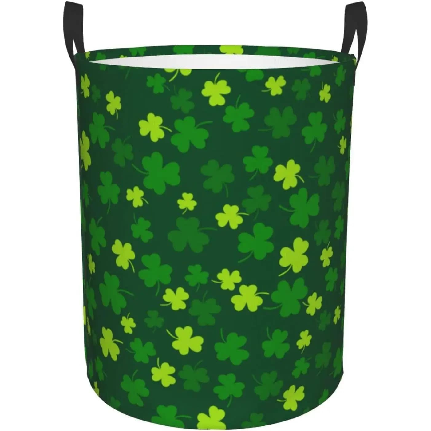 Rolling Basket for Linens Theme San Patrizio, Circular Bag for Laundry, Small Winery Basket