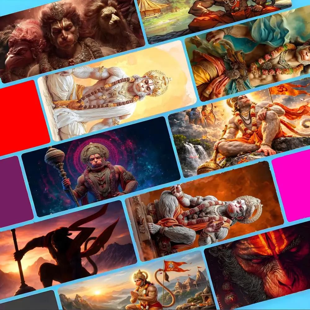 Divine L-Lord Hanumans Mouse Pad Non-Slip Large Desk Mat Thick Stitched Edge Gaming Mousepad