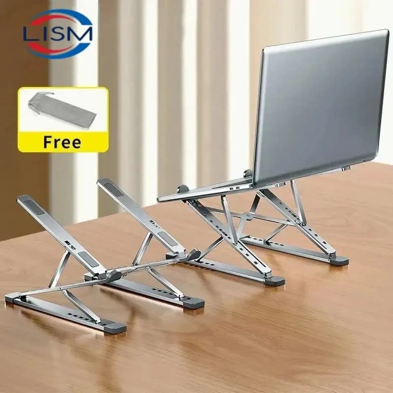 NUOVO supporto per laptop regolabile N8 in alluminio per tablet MacBook supporto per notebook pad di raffreddamento da tavolo supporto per laptop pieghevole