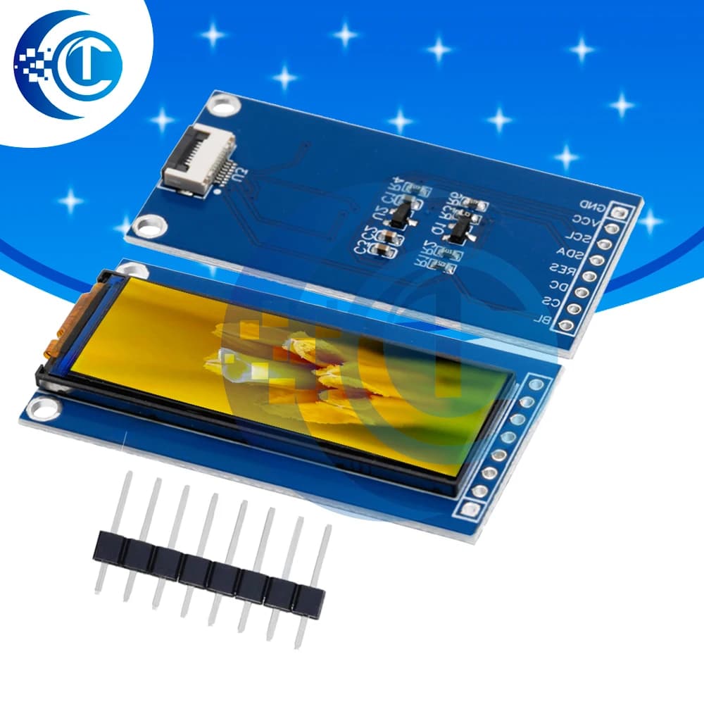 Display TFT a barra lunga da 1,68 pollici (NV3007) 148x142 con angolo di visione completo, schermo a colori SPI per progetti Arduino