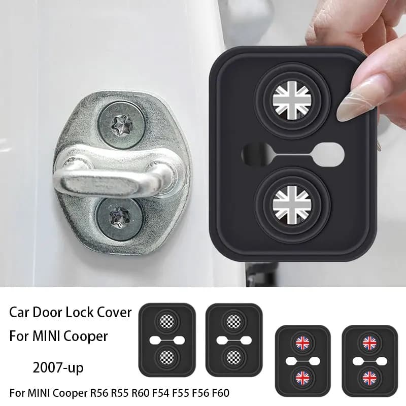 1Set Serratura Della Porta Decorazione di Protezione Della Copertura Della Cassa Per MINI Cooper R56 R55 R60 F54 F55 F56 F60 Coutryman Clubman Accessori Auto