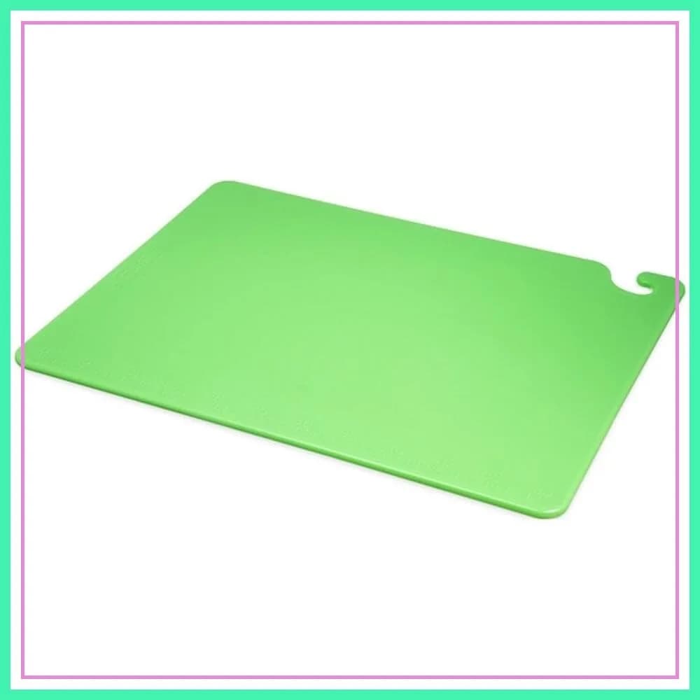 Tagliere in Co-Polimero Verde 24x18x1/2", Resistente e Facile da Pulire