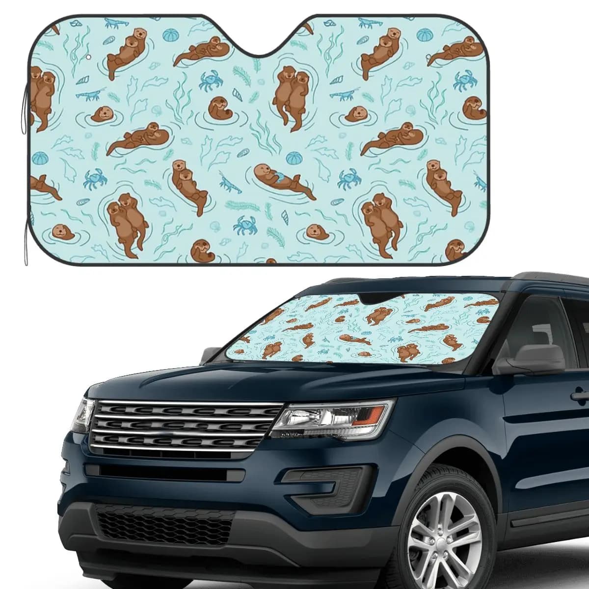 Otter Fun Light Parasole Parabrezza Parabrezza anteriore per auto Finestra Parasole Accessori Coperture