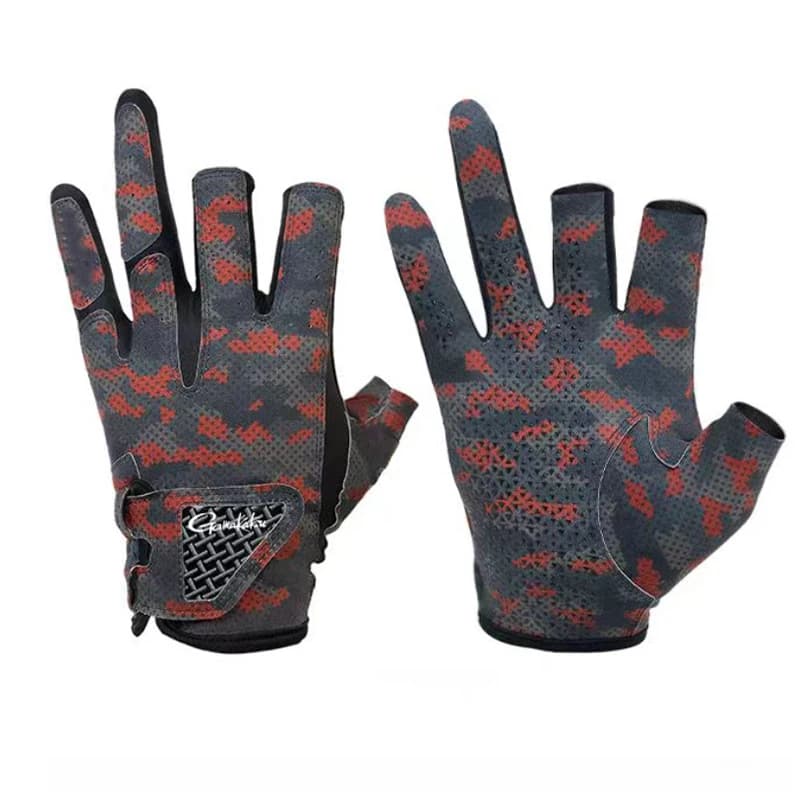 Guanti da pesca Gamakatsu guanti da pesca a mosca traspiranti estivi antiscivolo guanti sportivi da ciclismo Angling abbigliamento da pesca