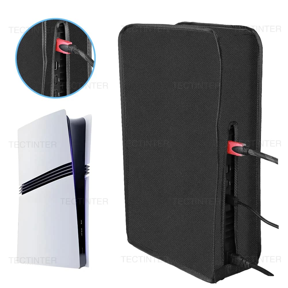 Custodia antipolvere per console Playstation PS5 Pro Custodia protettiva antigraffio Custodia protettiva in pelle per accessori per giochi PS5 Pro