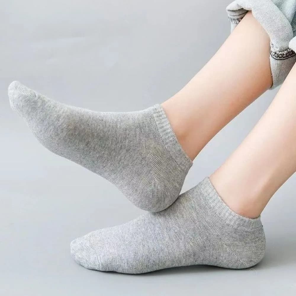 3 Paia di Calzini Invisibili alla Moda in Tinta Unita, Traspiranti e Sottili, Unisex, per Sport e Uso Quotidiano