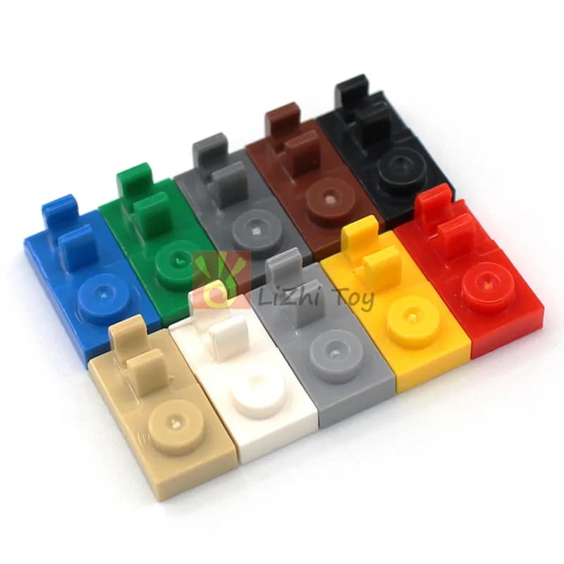 Piastra Moc da 50 pezzi modificata 1x2 con Clip sulla parte superiore 92280 blocchi di mattoni da costruzione educativi compatibili con tutte le marche assemblano giocattoli