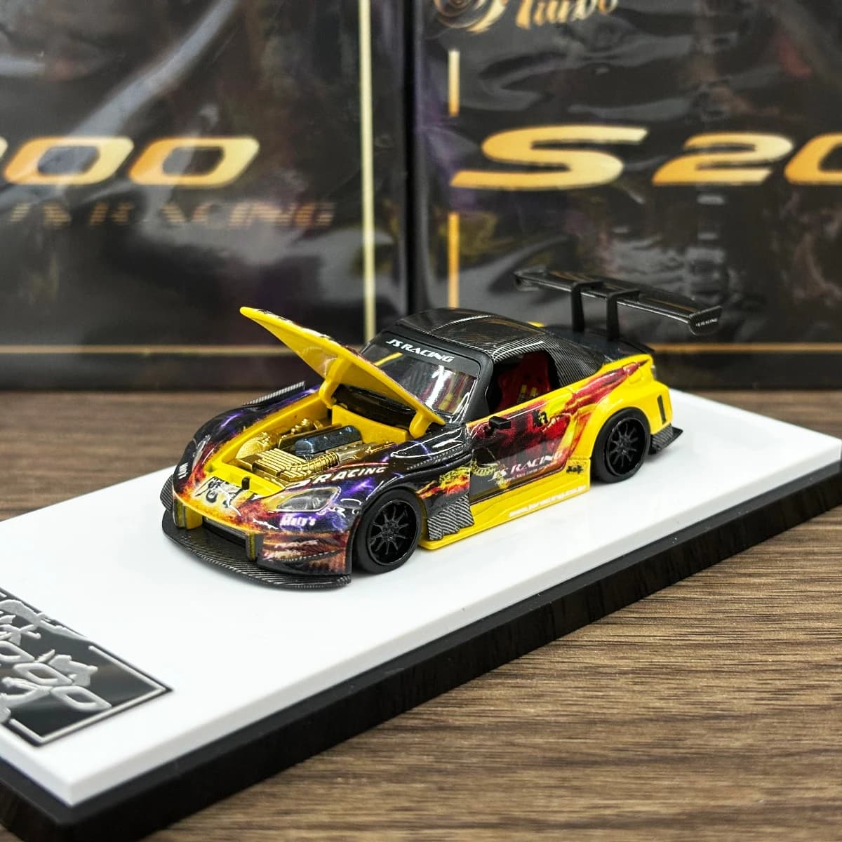 Micro Turbo 1:64 S2000 JS RACING DEMON KING Modellino di auto