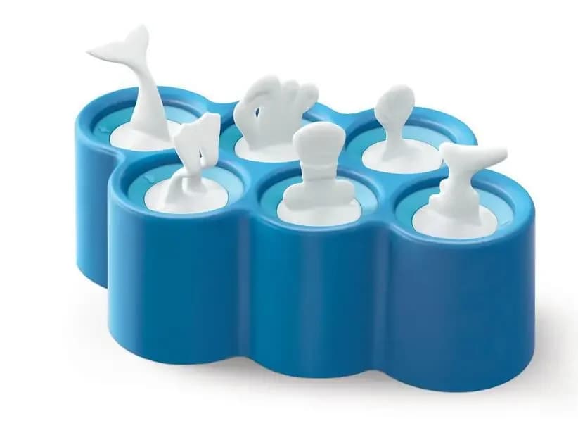 Estate 6 brutto stampo per gelato a forma di pesce bracconiere per uova bastoncini in silicone copertura per stampo per ghiaccio cartone animato stampi per ghiaccioli supporto OK 0940