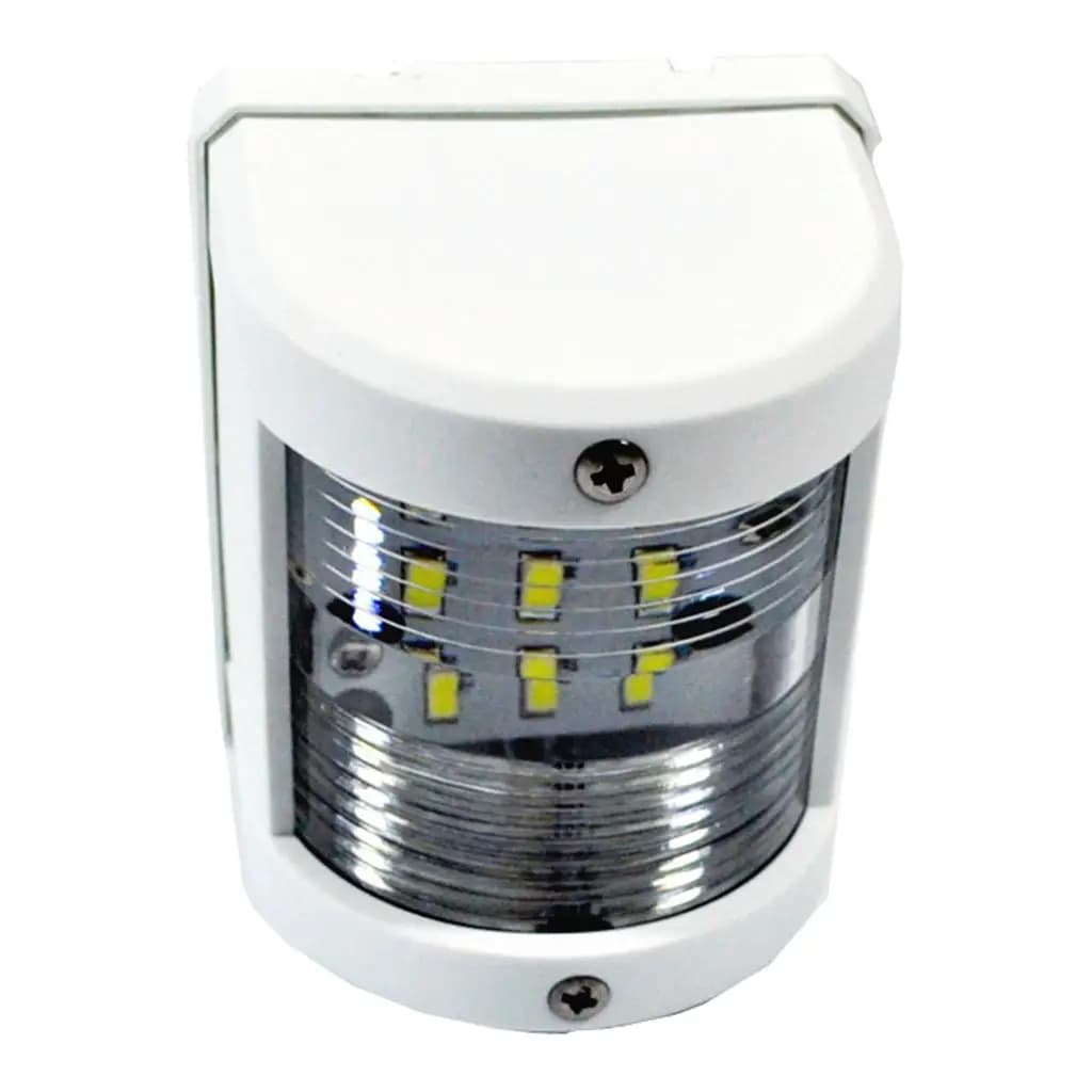 Luce di Navigazione LED Bianca per Poppa IP66 in Plastica ABS, Mini Luce Marina per Ancora e Attrezzatura di Sicurezza per Imbarcazioni 12V