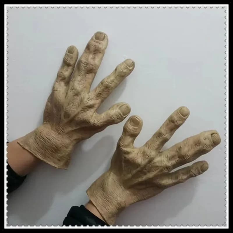 Halloween Festival Party Cosplay guanti magici guanti scheletro puntelli accessori fantasma artiglio regalo Punk Alien UFO guanti a mano