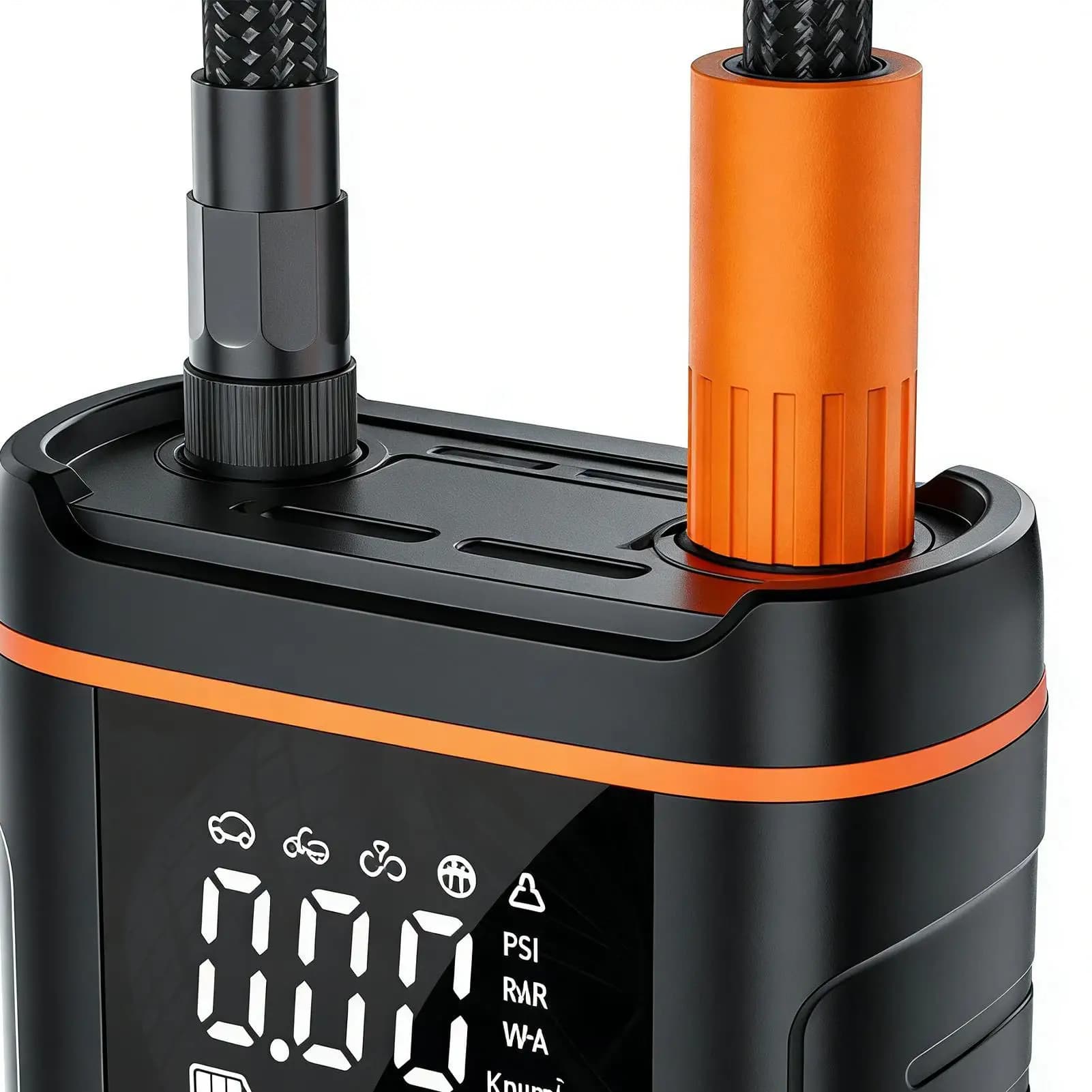 Gonfiatore portatile per pneumatici per auto Display digitale ricaricabile Strumenti automobilistici Compressore d'aria portatile per pneumatici per auto per auto