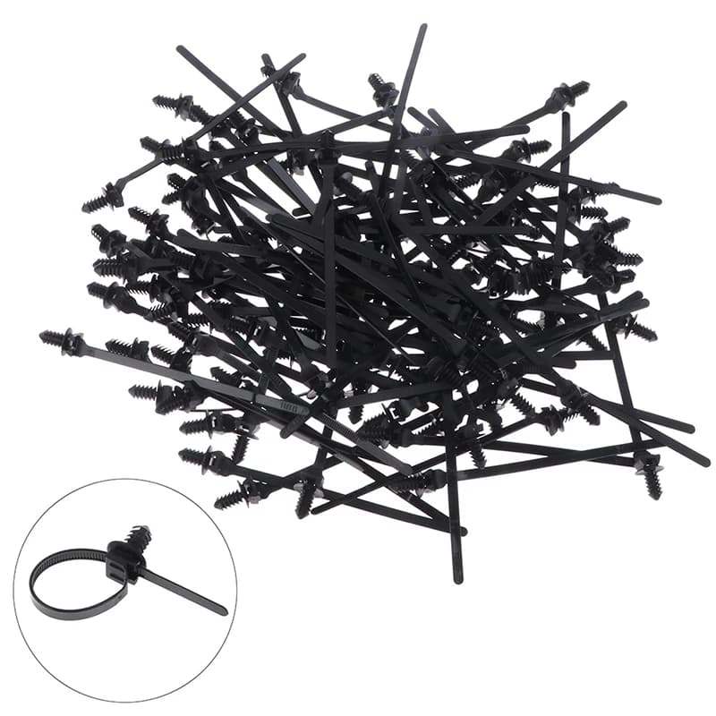 Filettato rimovibile M6 M8 M10 foro Nylon plastica veicolo Motocycle fascetta fermacavo per Auto Clip di fissaggio montaggio a pressione chiusura automatica!