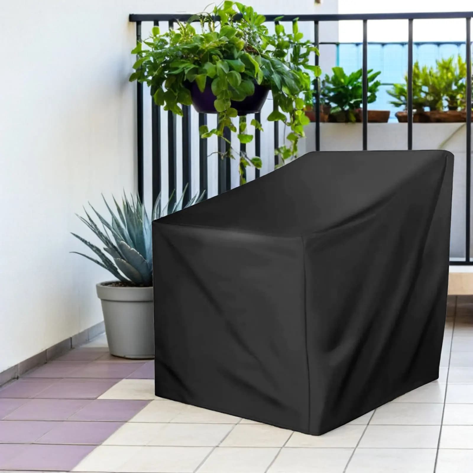 Copertura Impermeabile per Sedia a Dondolo, Protezione per Mobili da Esterno, Patio, Giardino, Poltrona Reclinabile Girevole, Sedia a Dondolo