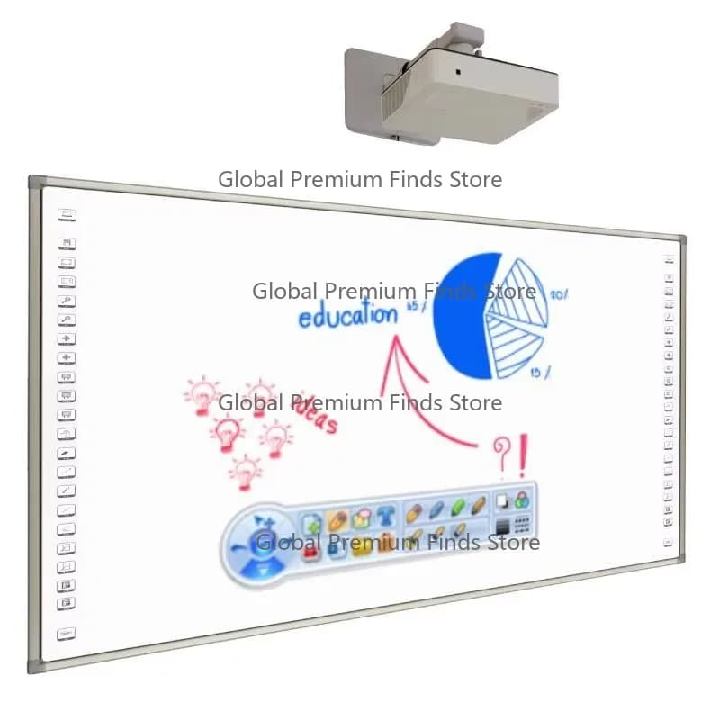 Lavagna Interattiva Touch Screen per Scuole, Proiettore con Lavagna Multi-Touch per l'Educazione dei Bambini