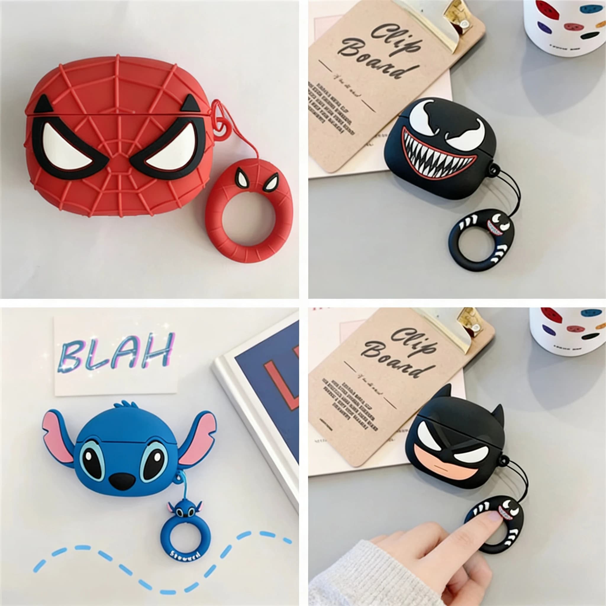 Apple AirPods 4 2024 Animated 3D Silicone Case, AirPods Pro 2 headphone charging case, AirPods 3 2 1 cover
