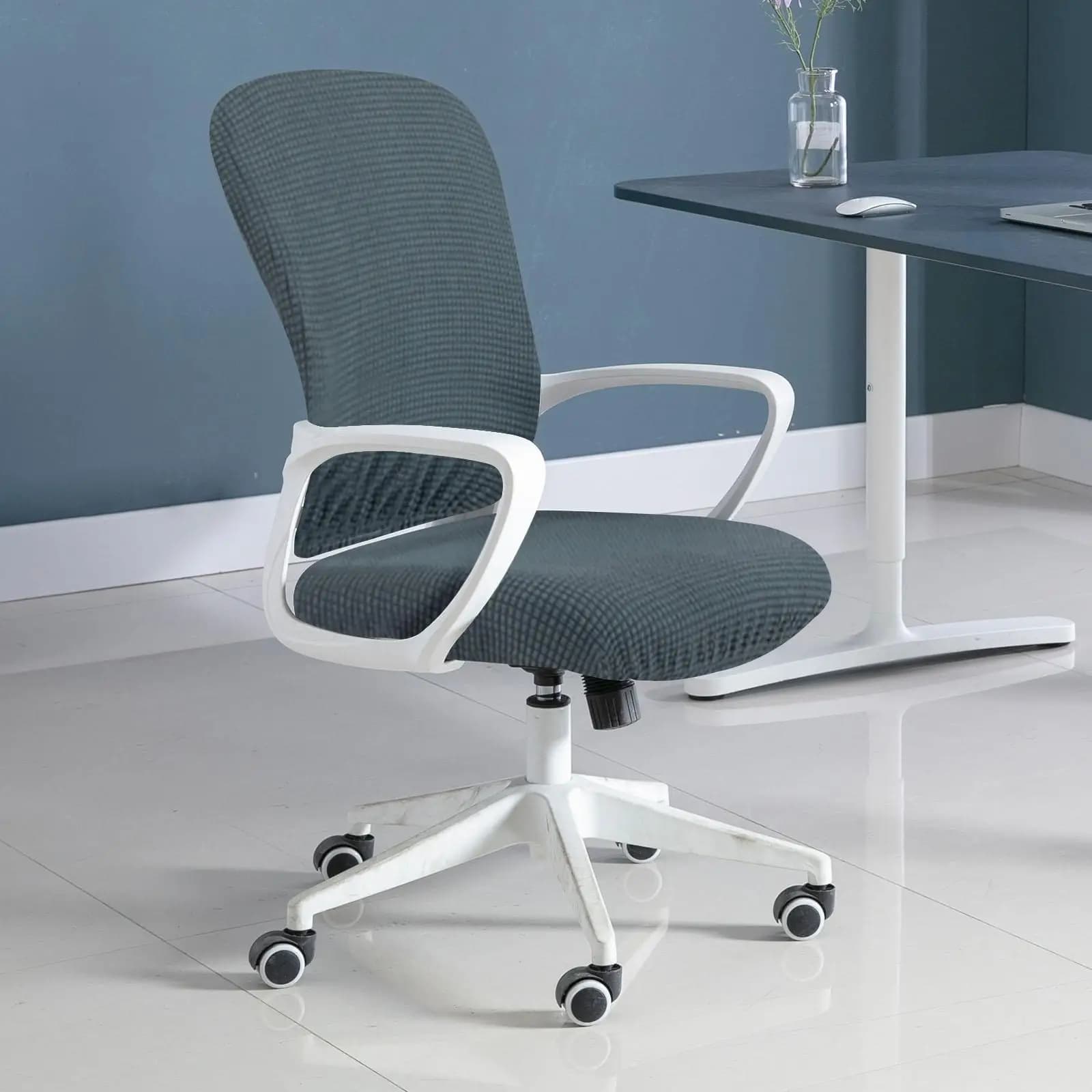 Copricuscino Universale per Sedia, Fodera Elastica Decorativa Protettiva per Sedie Lounge