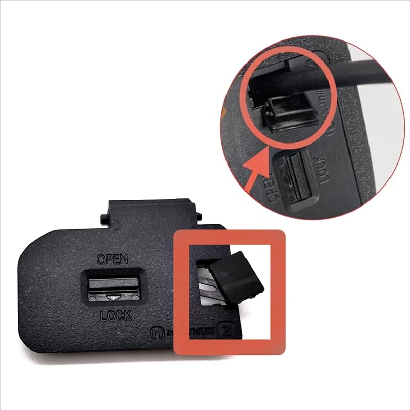 Tendenze Ora 1 Pz Nuovo per Sony ILCE-7M4 A7M4 A7R4 A7S3 Fx3 A9M2 A1 Coperchio dello sportello della batteria Parti di riparazione della fotocamera digitale-Con presa