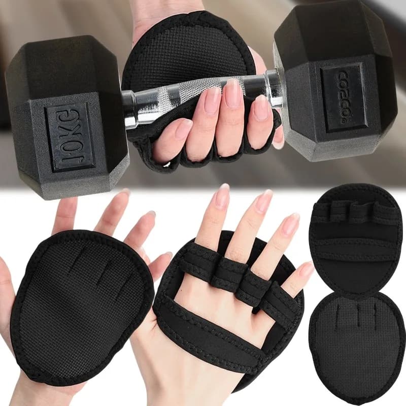 Sports Hand Protection Gym equipment for powerlifting anti-slip for men Woman Fitness Gloves with Palm Protector Hands Training Knobs with Handlebars