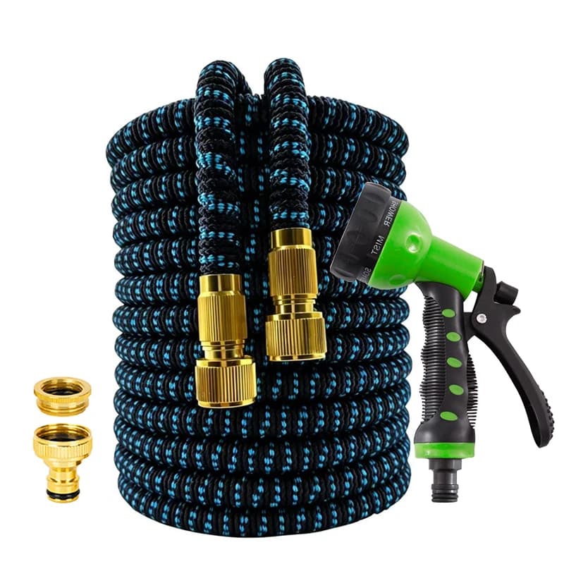 Tubo da Giardino 25FT-100FT ad Alta Pressione con Pistola ad Acqua per Lavaggio Auto, Pulizia Domestica e Giardinaggio, con Tubo e Ugello