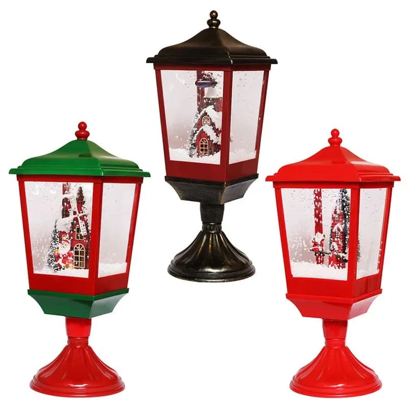 European Style Christmas Snow Pendulum Music Lights for Home Shopping Mall Festival Party Decoration