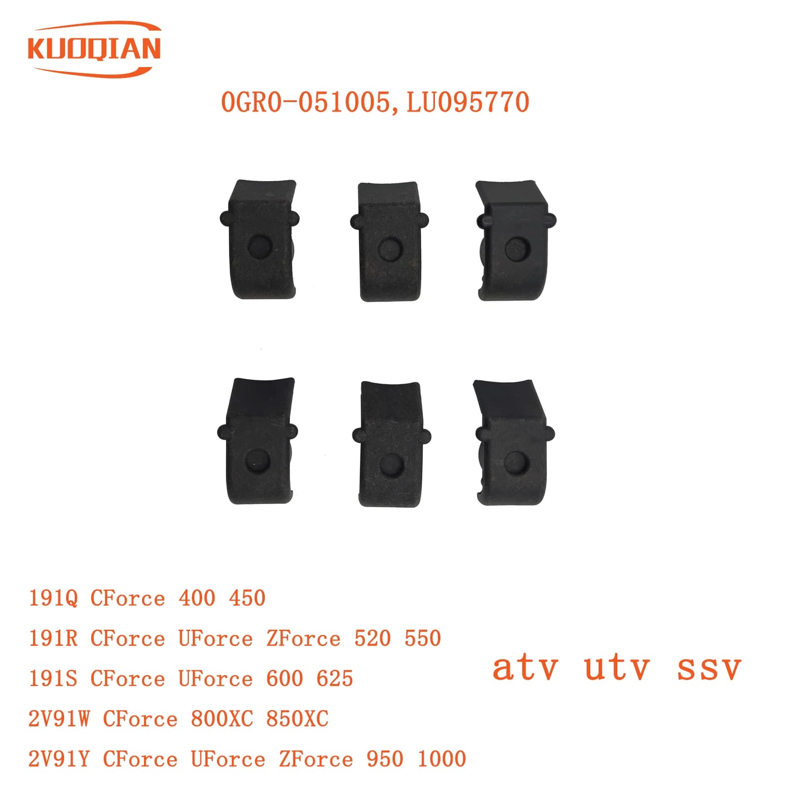 6 piece CVT clutch nylon protection roller for pulley CF 450cc 0930-3001 0GR0- 051005