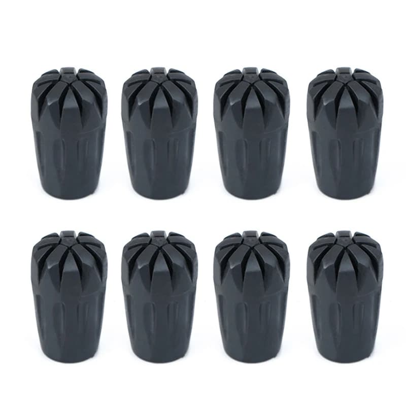 8pcs/16pcs Thickened Universal Trekking Pole Wear Resistant Stick Ends Rubber Tip
