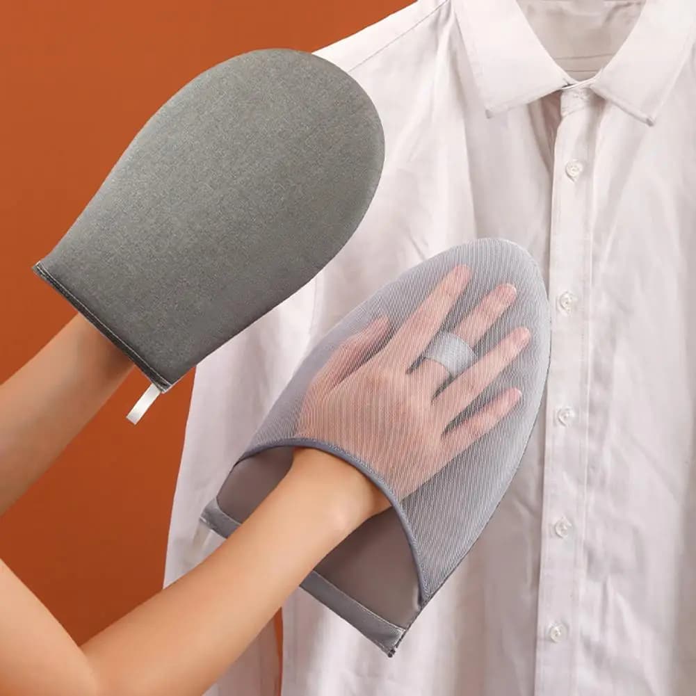 Guanto da stiro a vapore per indumenti resistente al calore con asse da stiro portatile con anello per le dita per vestiti Stiratura a vapore per anti-vapore