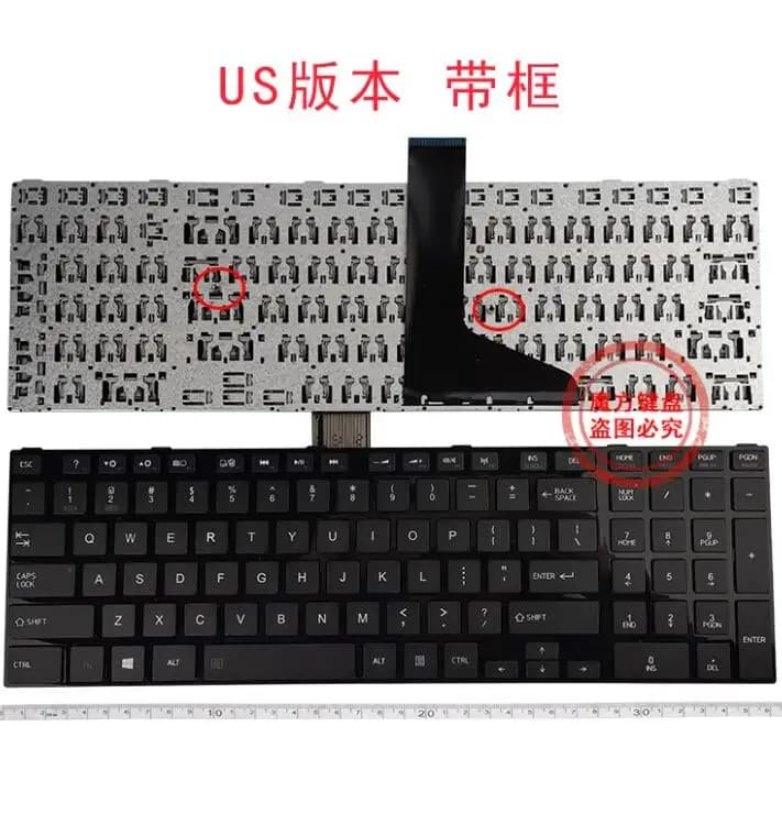 New for Toshiba Satellite S50 S50D S50-A S50D-A S50t S50t-A keyboard for laptop without backlight with frame