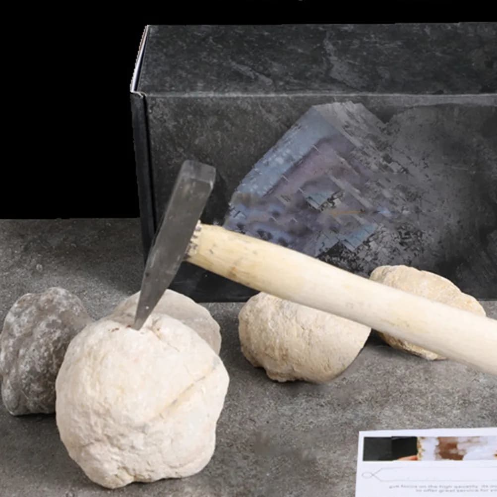 Kit di Scavo per Sfere di Cristallo e Gemme, Collezioni di Rocce per Geologia, Kit di Estrazione per Bambini, Kit di Estrazione Agata per Genitori e Figli