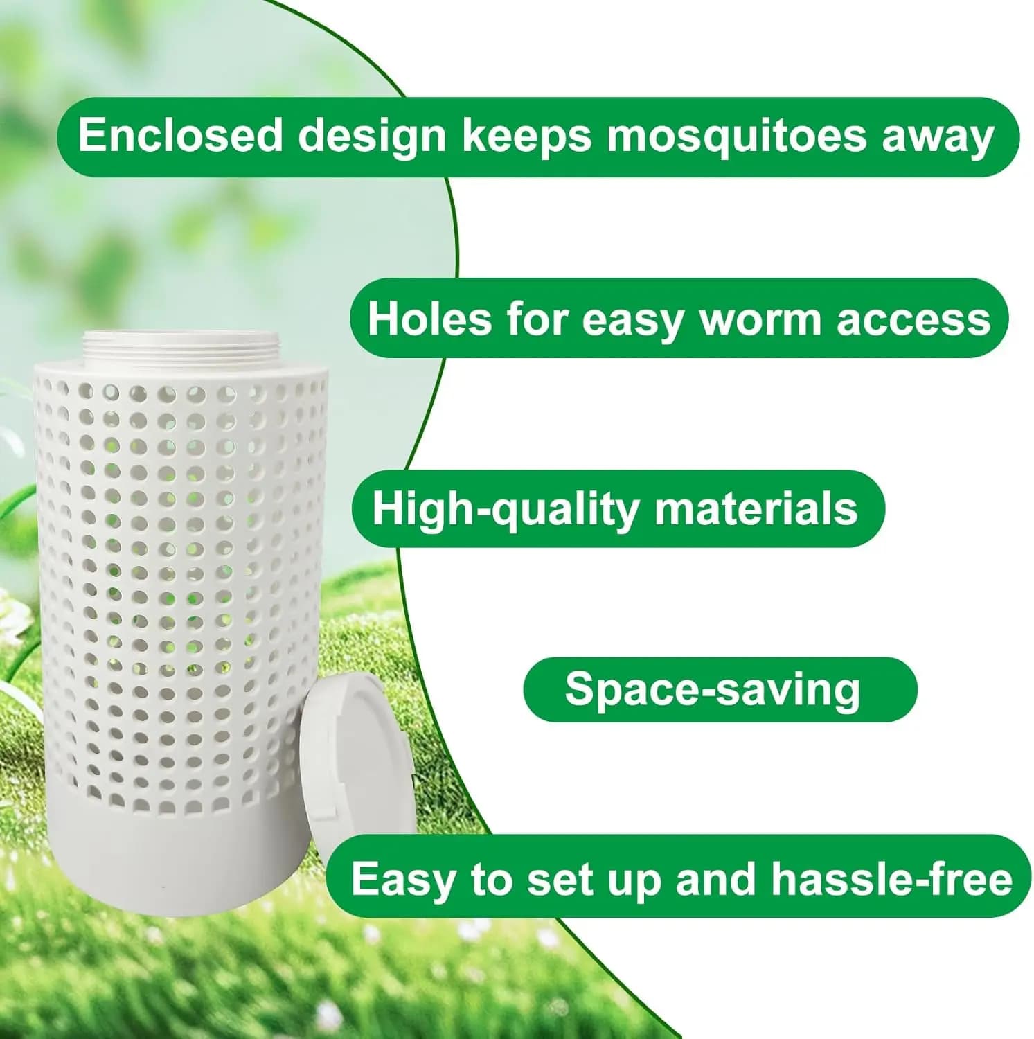 Compost Bin Outdoor Inground Worm Farm Compost Bin Kit for Raised Garden Beds at Home Farm Compost Bin for Garden