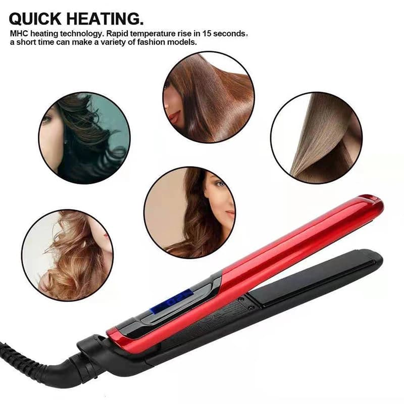 Hair Iron Plate 2 in 1 Ceramic Coating Hair Plate Bigodin Hair Care Beauty care Iron curling hair for healthy iron dish
