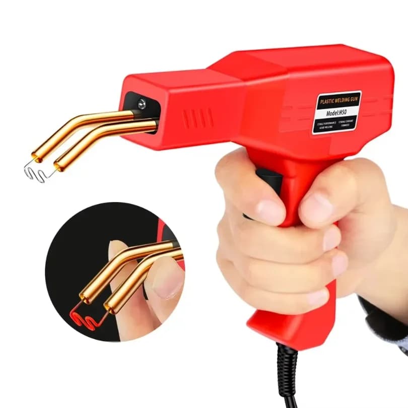 Saldatrice per Plastica, Pistola per Saldatura Paraurti Auto con 4 Graffette per Riparazione Paraurti, Strumenti per Riparazione Carrozzeria Auto
