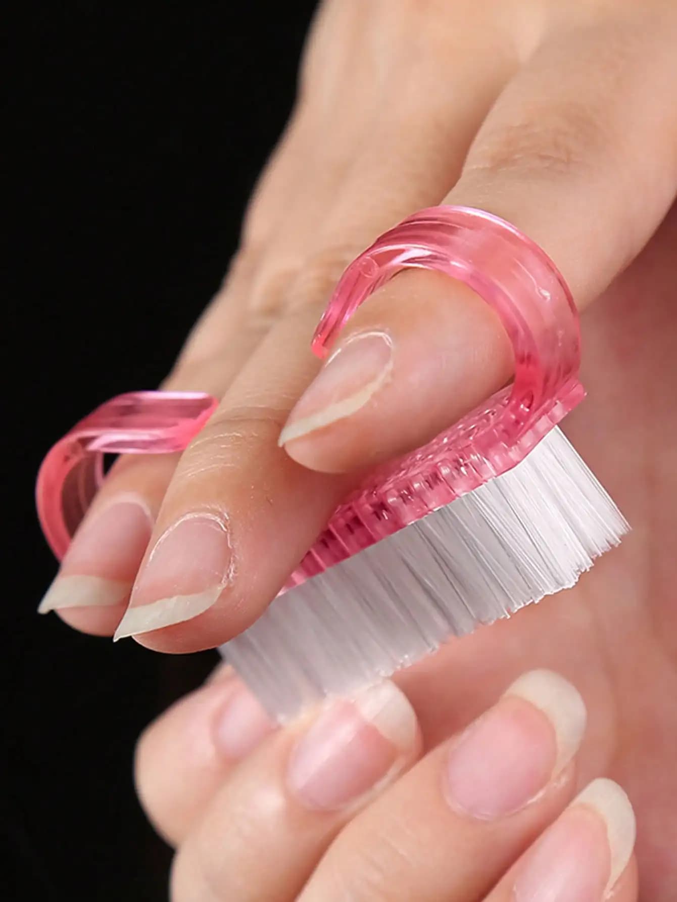 10 Pezzi Spazzole Piccole per Manicure con Manico, Spazzole per Pulizia Unghie, Spazzole per Polvere Unghie, Spazzole per Pulizia Unghie