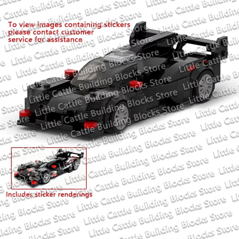 QWERT GR010 Hybrid WEC IMSA Le Mans Model MOC Building Bricks Speed Racing Car Modular Technology Children Gifts Assemble Toys