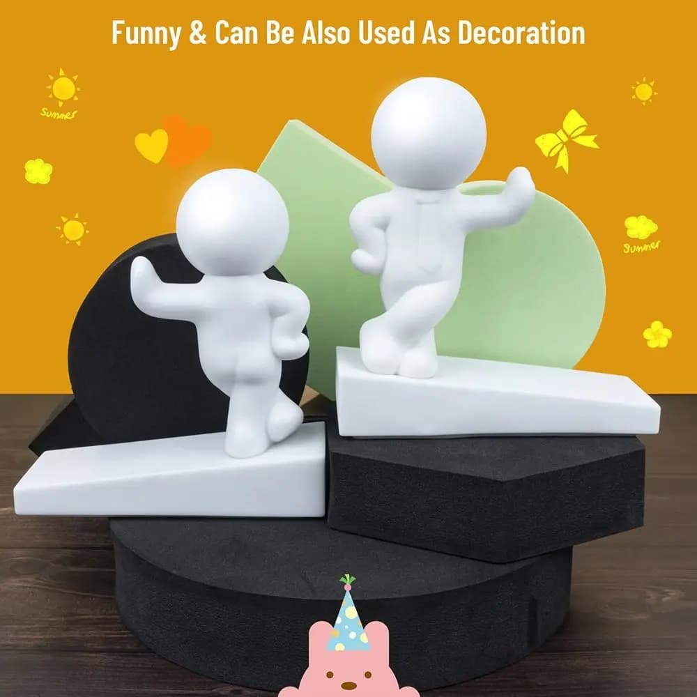Fermaporta decorativo per cartoni animati senza foratura Fermaporta antiscivolo Action Figure Paraurti per porta anticollisione per casa e camera da letto