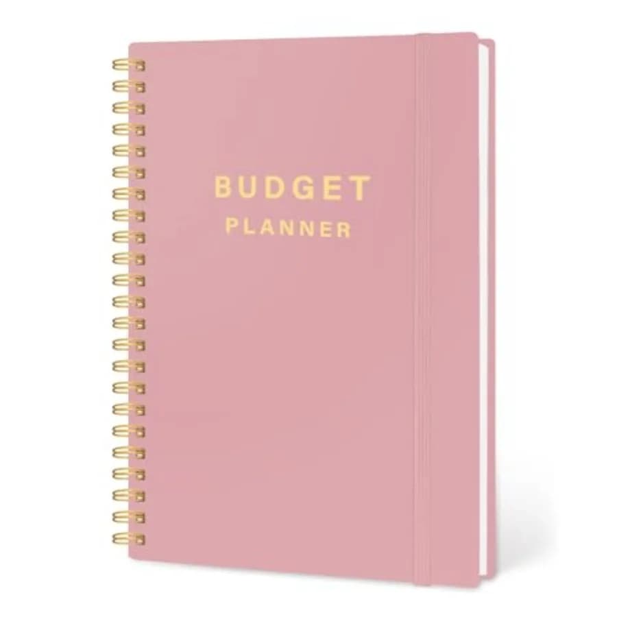 Budget Planner - Undated 12 Month Bill Organizer and Finance Planner, Monthly Budget Book with Expense Tracker Notebook, 5.5x8.