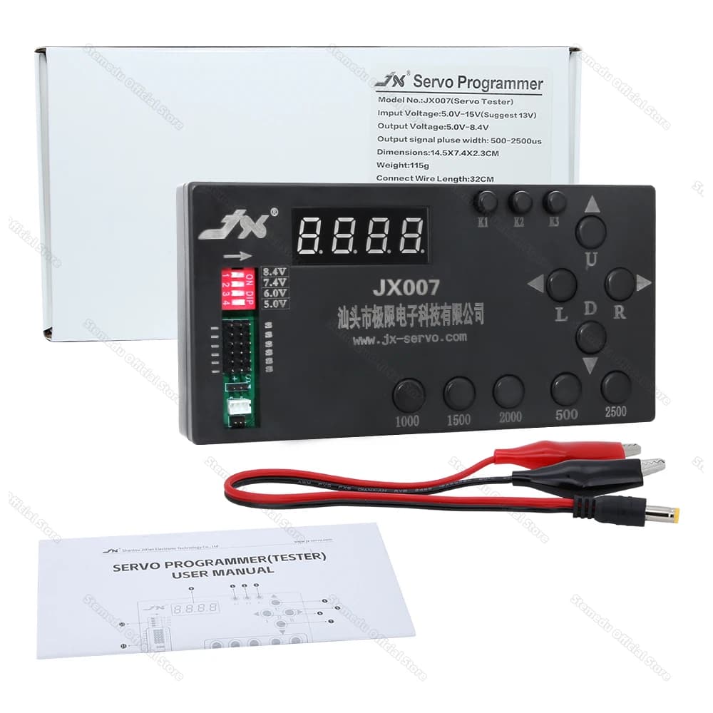 JX Servo Tester Digitale/ESC Tester di Manutenzione Misurazione dello Sterzo per FPV RC Elicottero Aereo Auto Servo Tester Strumento