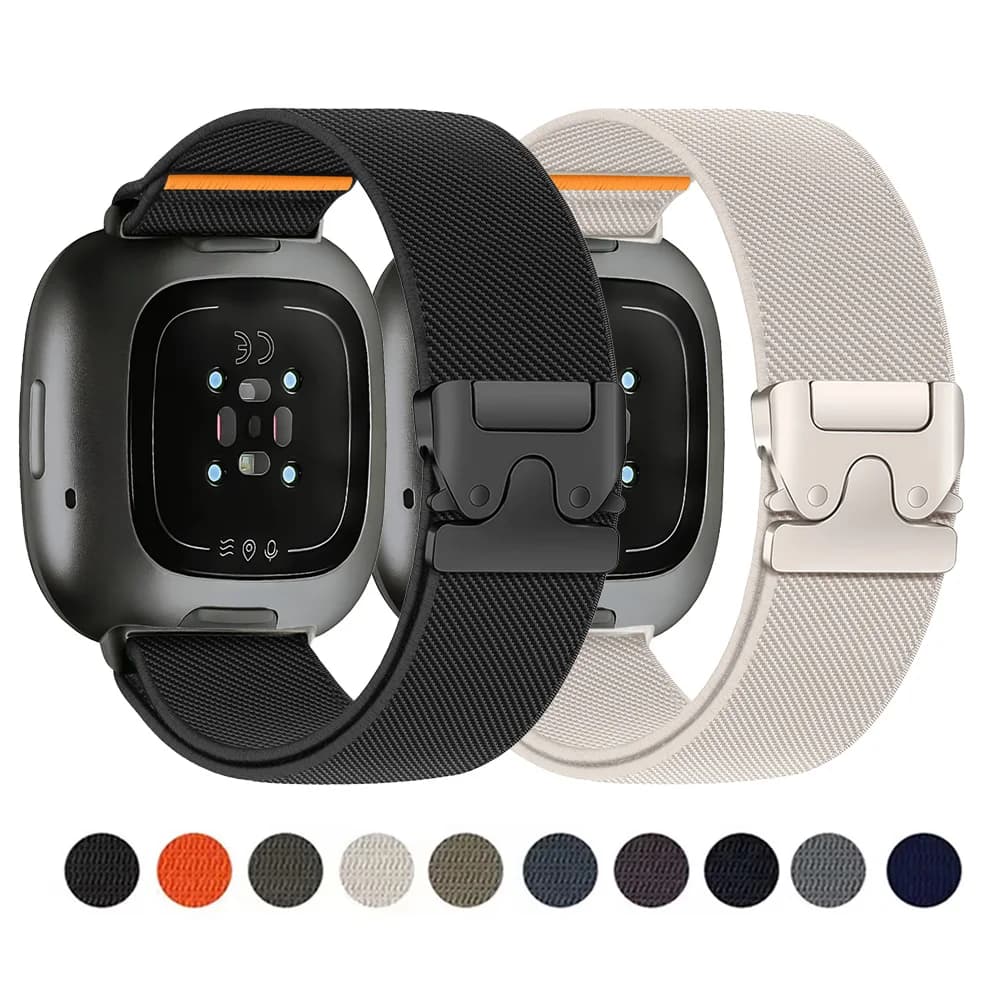 Accessori per Fitbit Versa 3 4 Sense 4 cinturino smartwatch cinturino in nylon cinturino correa Fitbit Versa4 3 cinturino paracadute