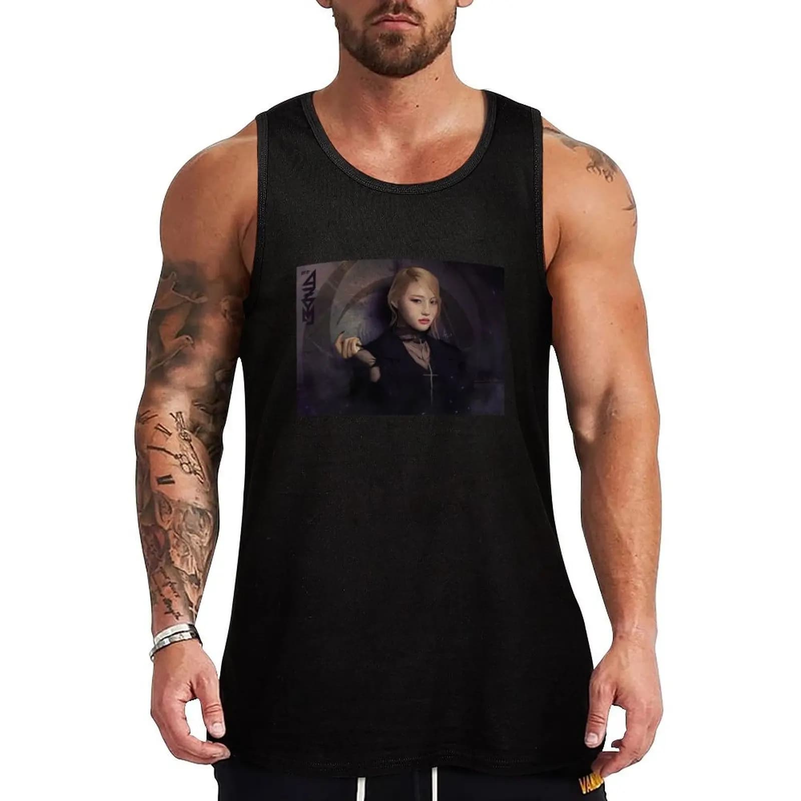 Dreamcatcher - Siyeon Tank Top Basic Sleeveless Casual Tee Solid Lightweight Top