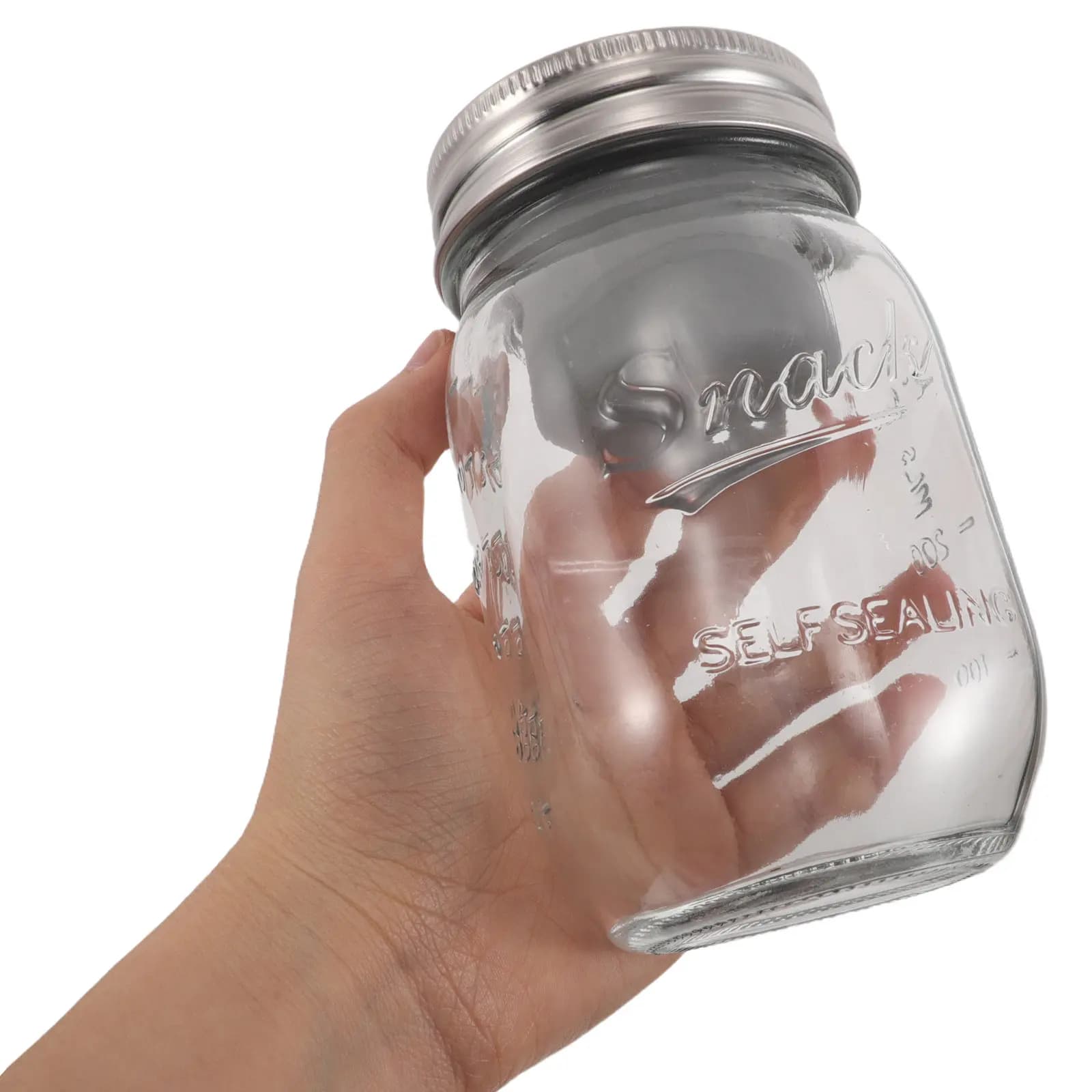 Barattoli in Vetro per Insalata 16 Fl Oz, Contenitori Ermetici per Preparazione Pasti, Ideali per Pranzo, Picnic e Viaggi