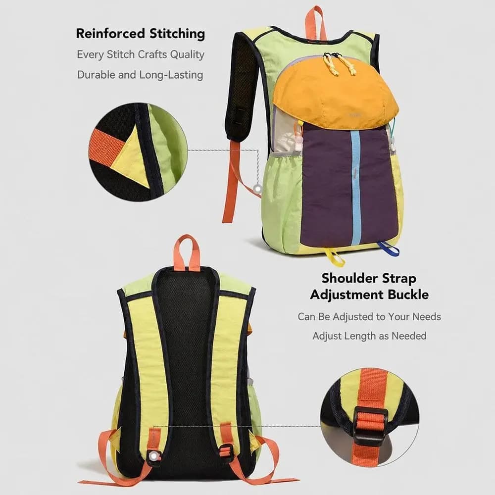 Breathable Outdoor Mountaineering Bag Waterproof Large Capacity Hiking Backpack Nylon Lightweight Climbing Backpack Running