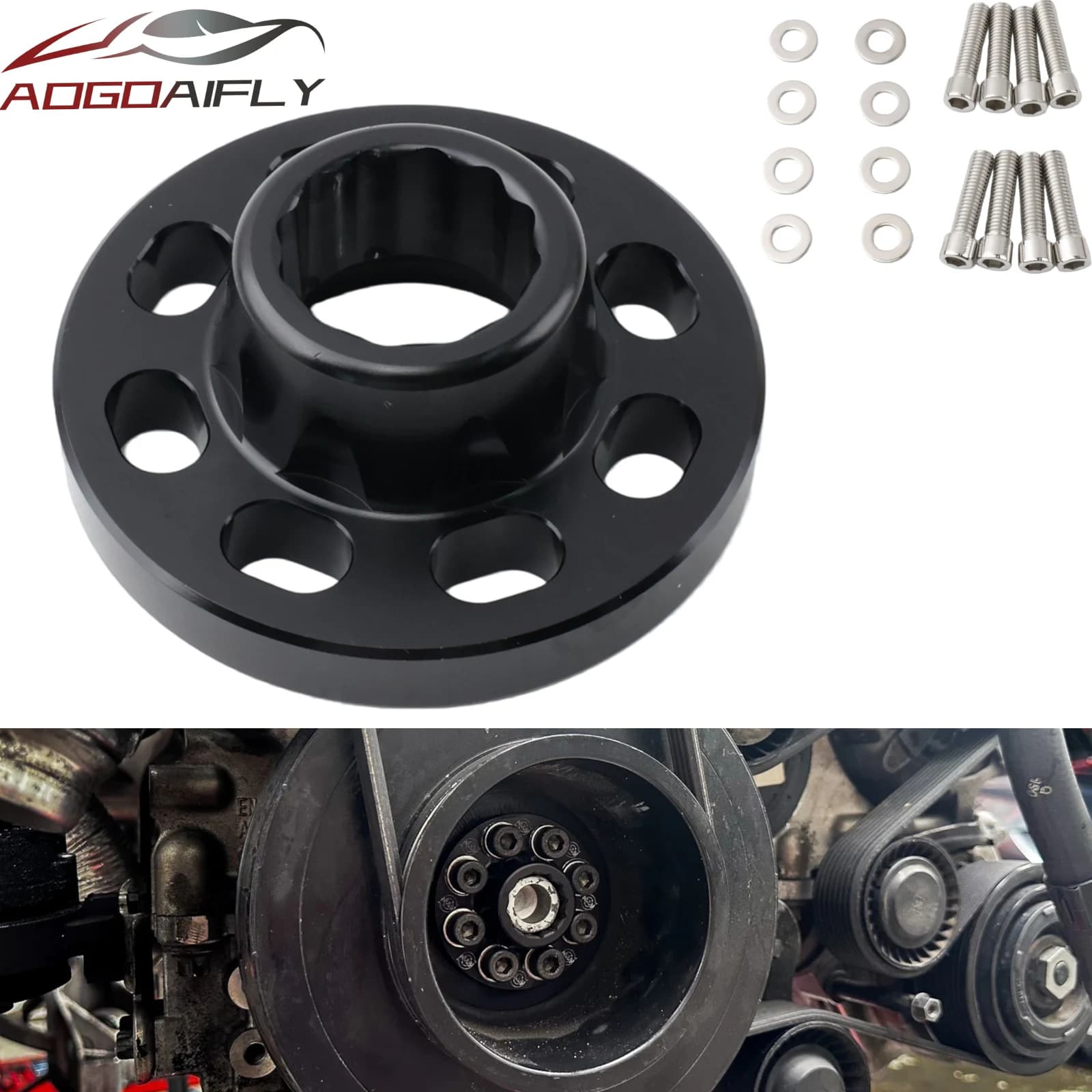 factory supply N55/S55 Engine Crank Hub Bolt Capture Kit upgraded for BMW M2 M3 M4 E82/E88 F20/F21 335i 435i 535i M135i M235i