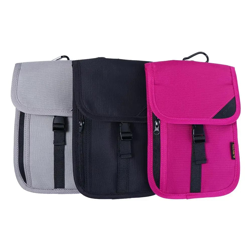 ID Card Holder Coin Purse Belt Bag Passport Cover Anti-theft Wallet Passport Holder Neck Pouch Cards Holder