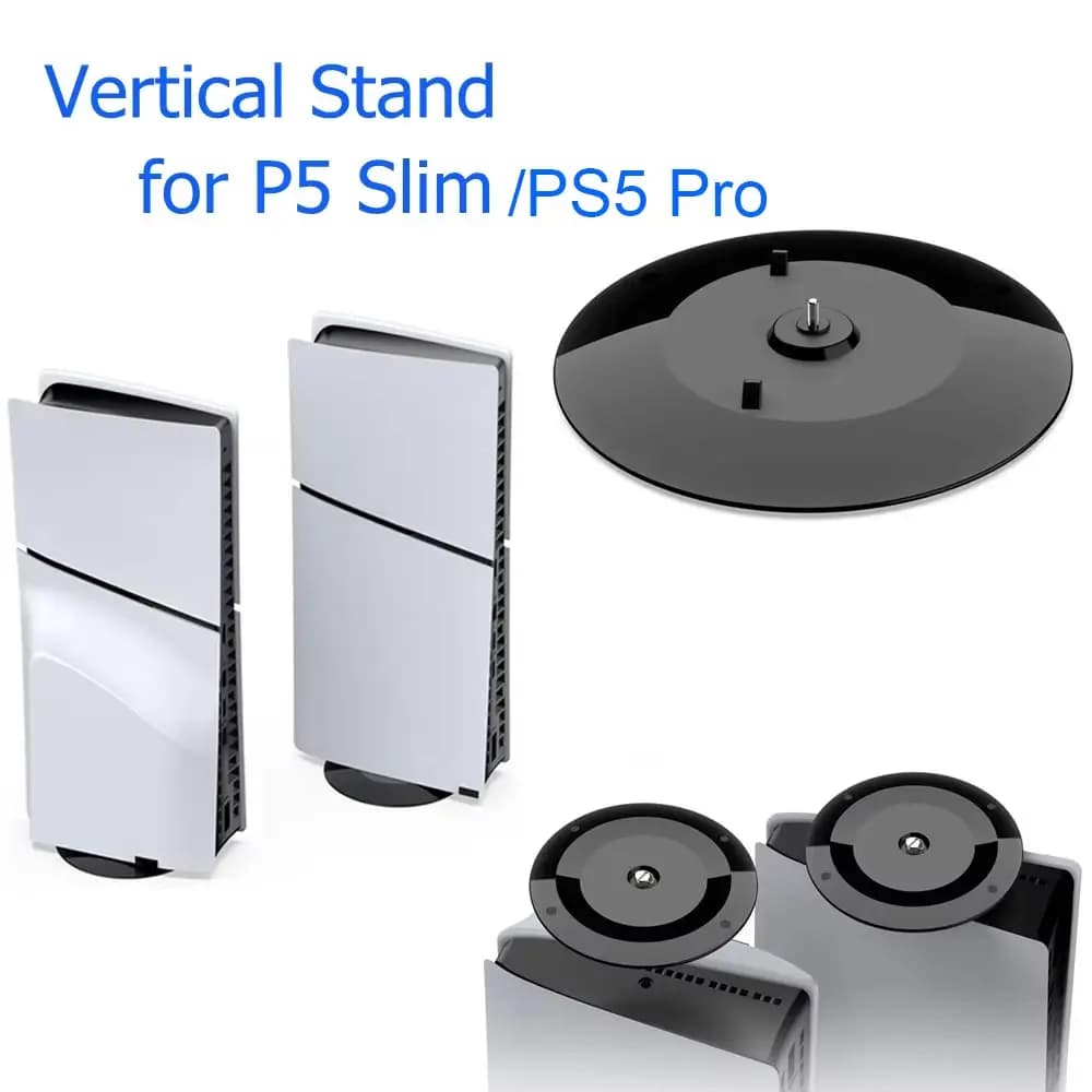Vertical Stand For PS5 Pro/PS5 Slim Console Disc And Digital Edition Anti-Slip Holder Base For Playstation 5 Slim Game Accessori